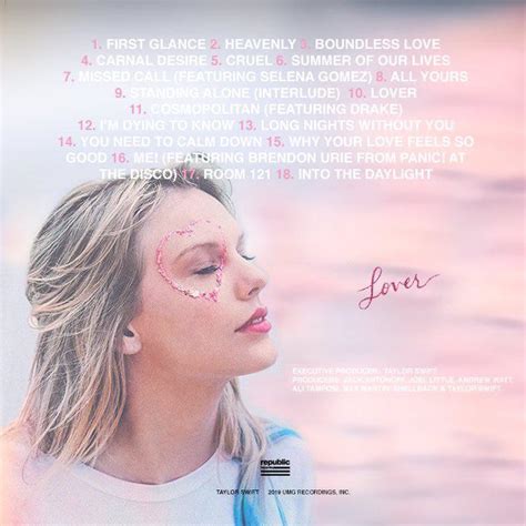 leaked lover songs|Taylor Swift’s ‘Lover’ Tracklist May Have Just Leaked & Swifties。